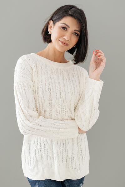 Annie Knit Top in Cream