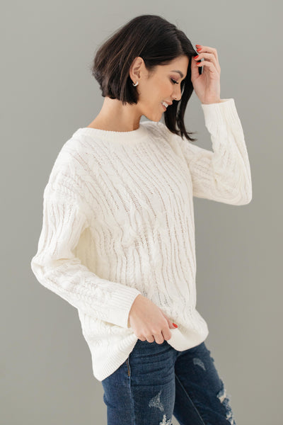 Annie Knit Top in Cream