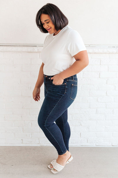 Around the Clock Hi-Waist Skinny Jeans