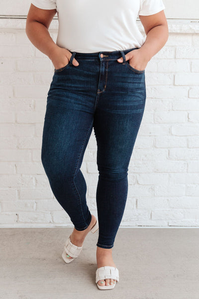 Around the Clock Hi-Waist Skinny Jeans