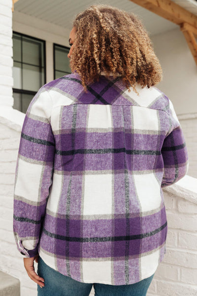 Aspen Shacket in Violet