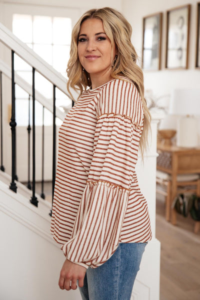 Autumn Stripes Top