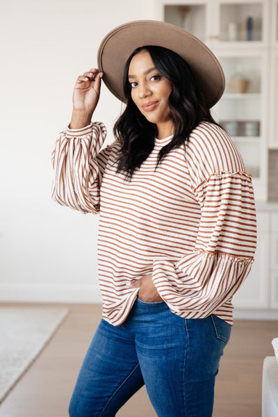 Autumn Stripes Top