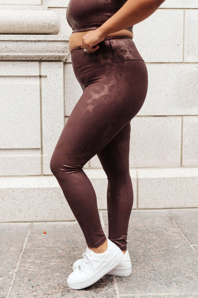 Ava Leggings In Burgundy