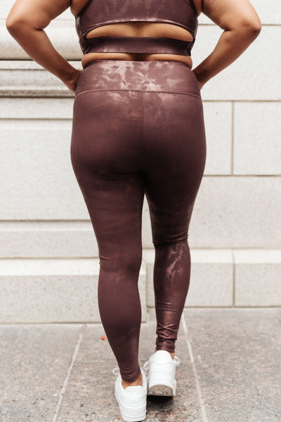 Ava Leggings In Burgundy