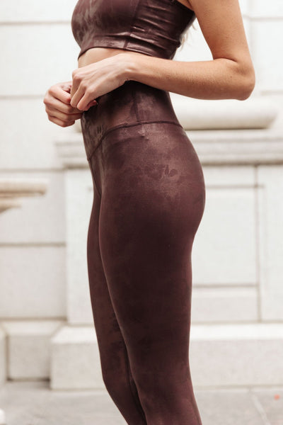 Ava Leggings In Burgundy