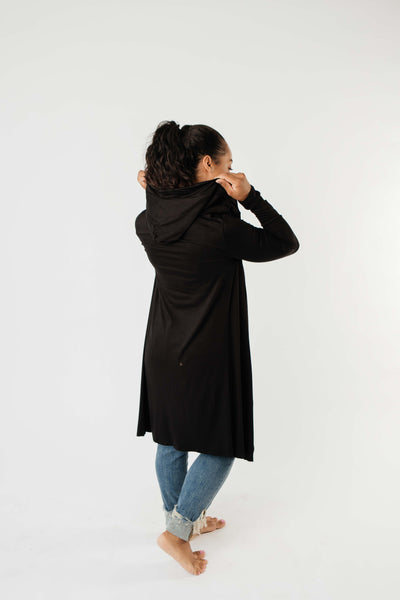 Between Seasons Cardigan In Black