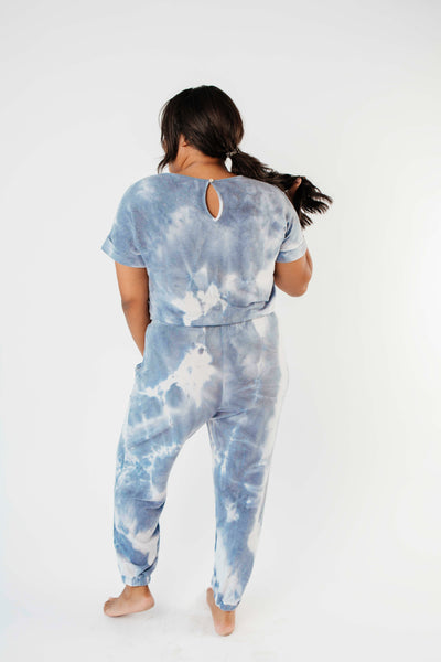 Tie Dye Blues Jumpsuit