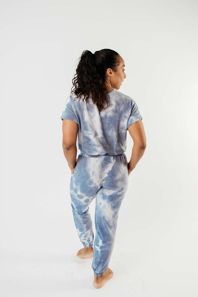 Tie Dye Blues Jumpsuit