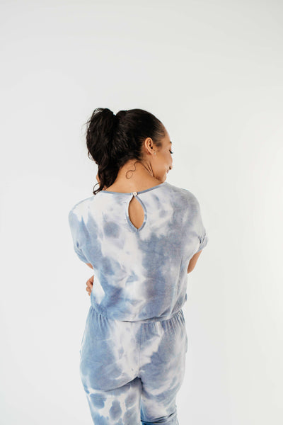 Tie Dye Blues Jumpsuit