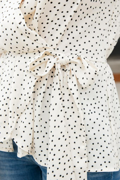 All Set Polka Dot Top in Ivory