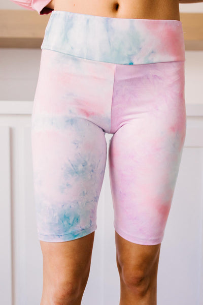 Biking In Style Pastel Biker Shorts