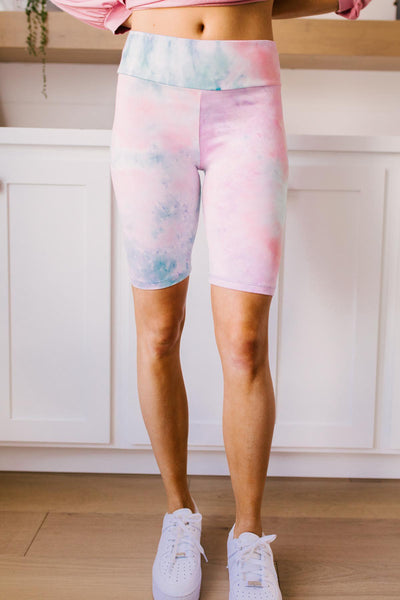 Biking In Style Pastel Biker Shorts