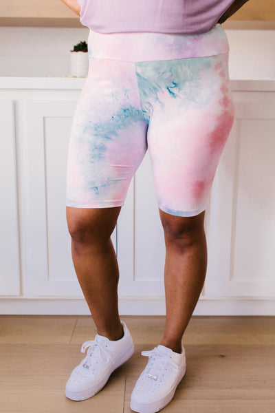 Biking In Style Pastel Biker Shorts