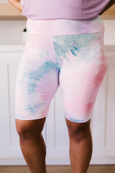 Biking In Style Pastel Biker Shorts