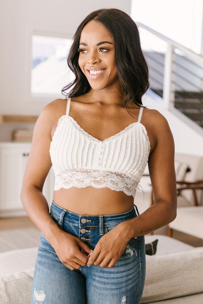 Back to the Light Bralette in White