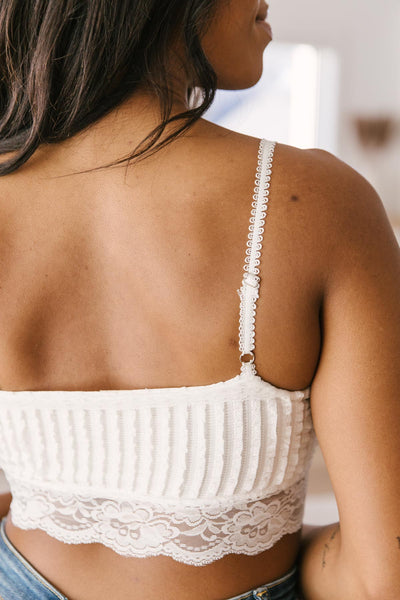 Back to the Light Bralette in White