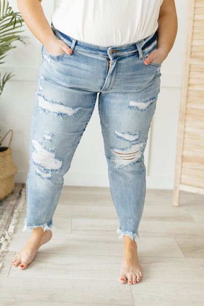 Beach Splash Boyfriend Jeans