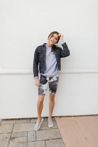 Biking In Style Charcoal Biker Shorts