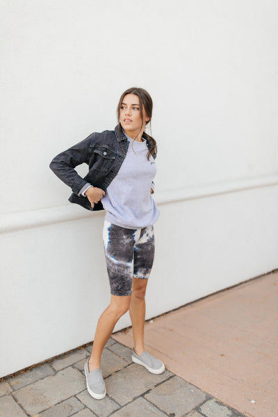 Biking In Style Charcoal Biker Shorts