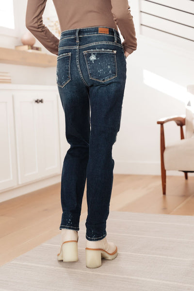 Bleach Splash Boyfriend Jeans