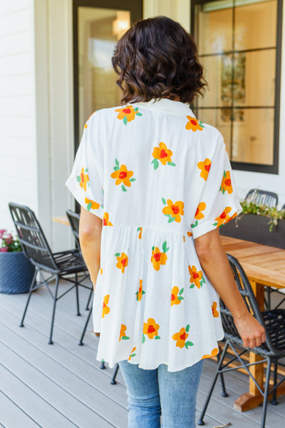 Blissed Out Button Up Babydoll Tunic