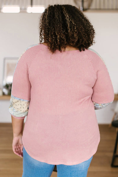 Blushing Blossom Top in Blush