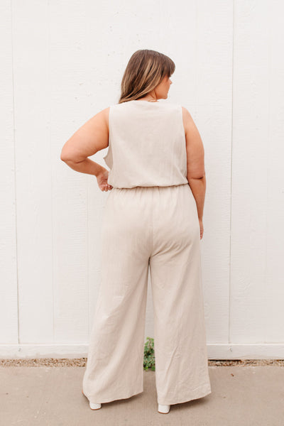 Boardwalk Jumpsuit in Cream