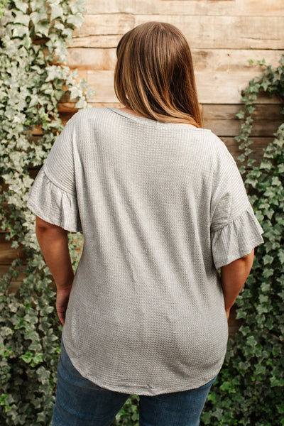 Break Away Top In Gray