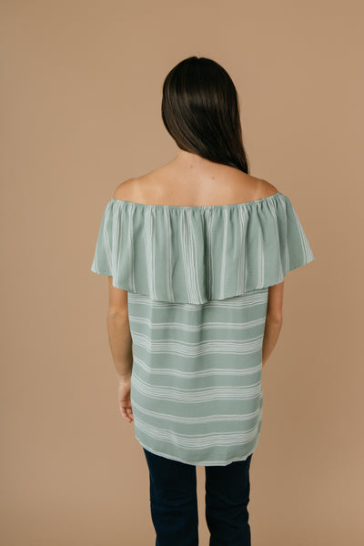 Breeze Into Fall Off Shoulder Ruffle Top