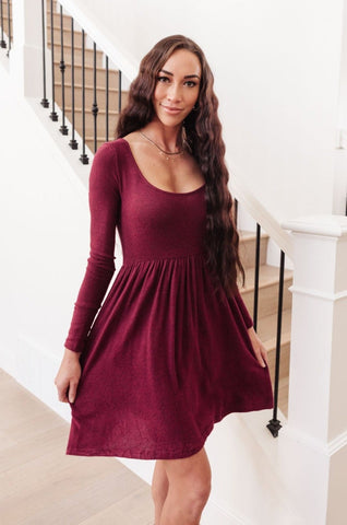 Brightest Star Dress in Plum