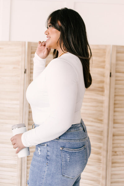 Brooke Bodysuit in White