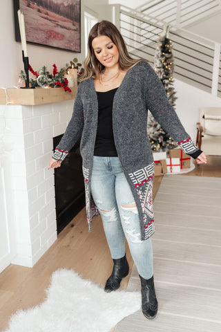 DOORBUSTER By Design Knit Cardigan in Navy Heather