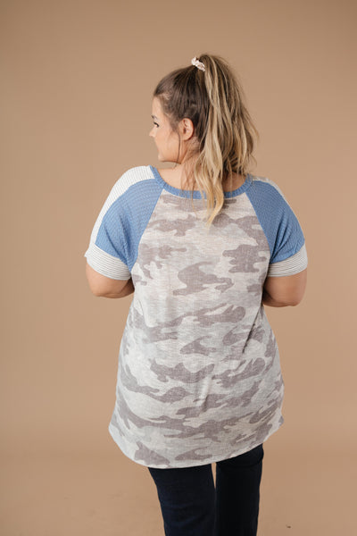 Camouflage Blues Top