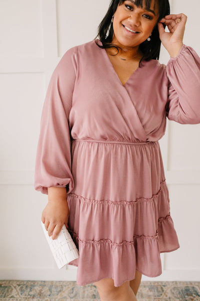 Celebrate With Satin Dress