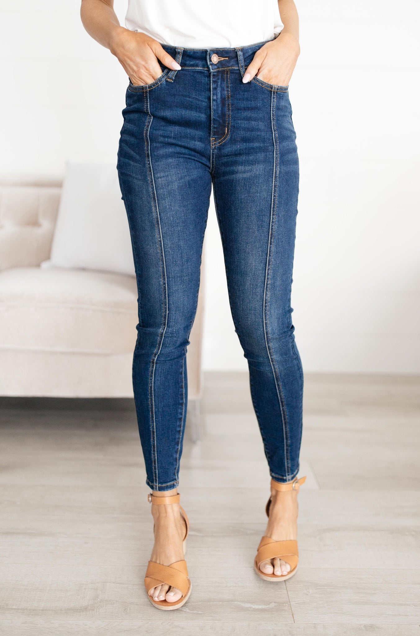 Center Seam Skinny Jeans