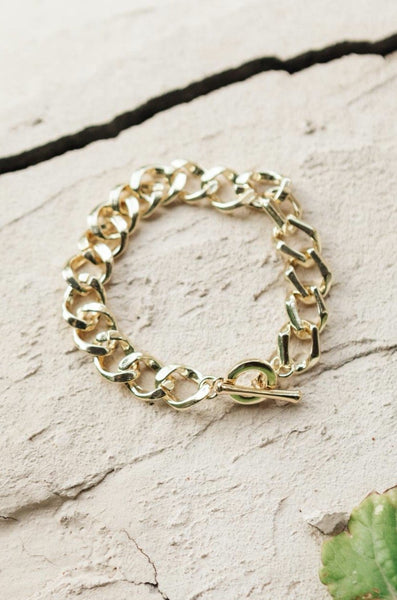 Chunky Wide Chain Link Bracelet