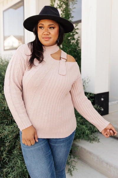 City Chic Sweater in Mauve