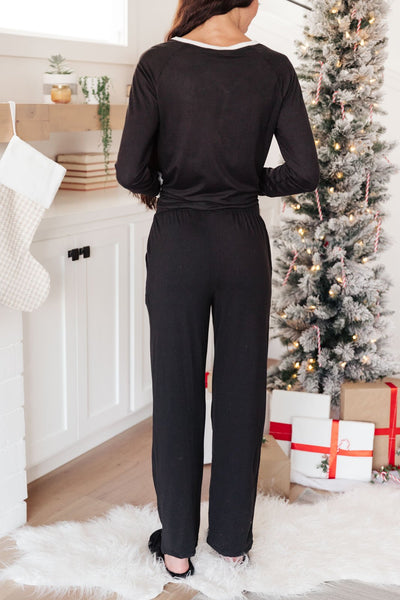 DOORBUSTER Classic & Cozy Pajama Bottoms in Black