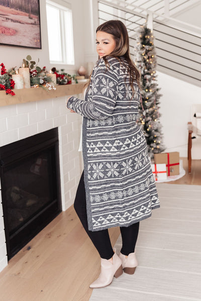 DOORBUSTER Classic and Cozy Knit Cardigan in Lake Blue