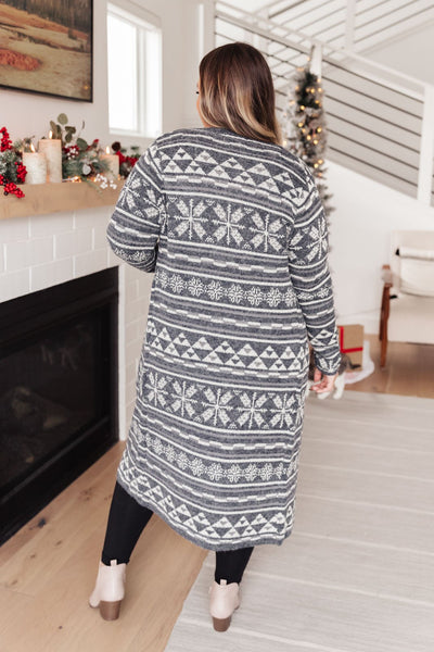 DOORBUSTER Classic and Cozy Knit Cardigan in Lake Blue