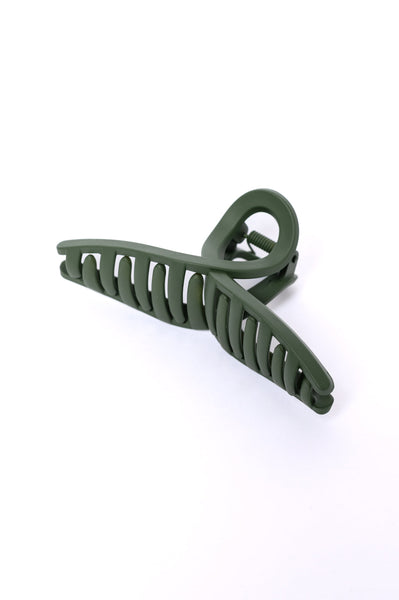 Claw Clip Set of 4 in Forest Green