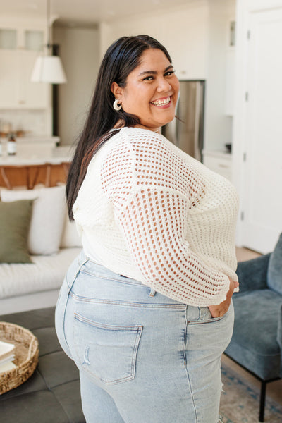 Clear View Sweater in White