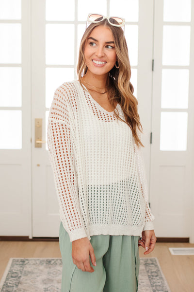 Clear View Sweater in White