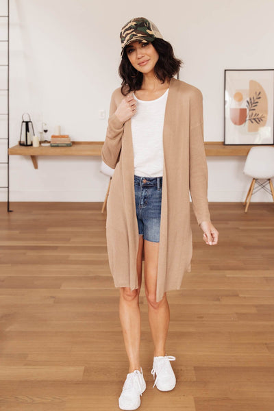 Coastal Town Cardigan in Khaki