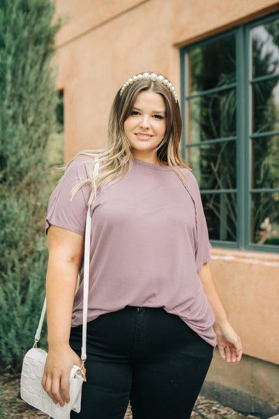 Cozy Cool Tee in Lavender