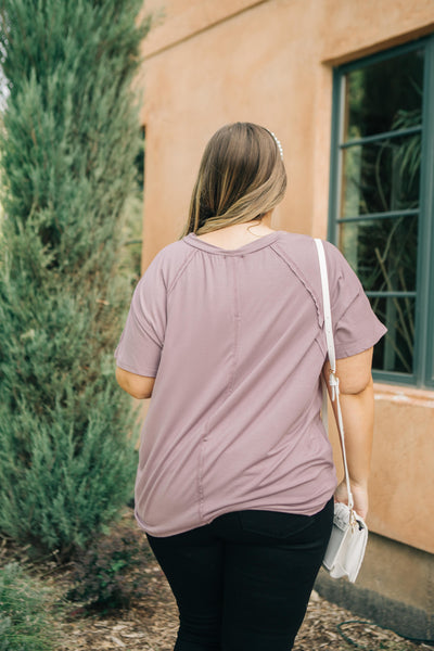 Cozy Cool Tee in Lavender