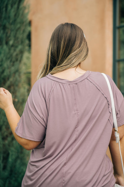 Cozy Cool Tee in Lavender