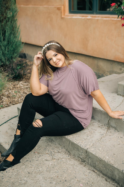 Cozy Cool Tee in Lavender