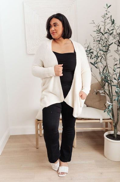 Cozy Nights Cardigan In Cream